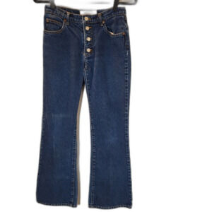 Paris Blues Wide Leg Button Fly Jeans by Paris Jeans Size 7